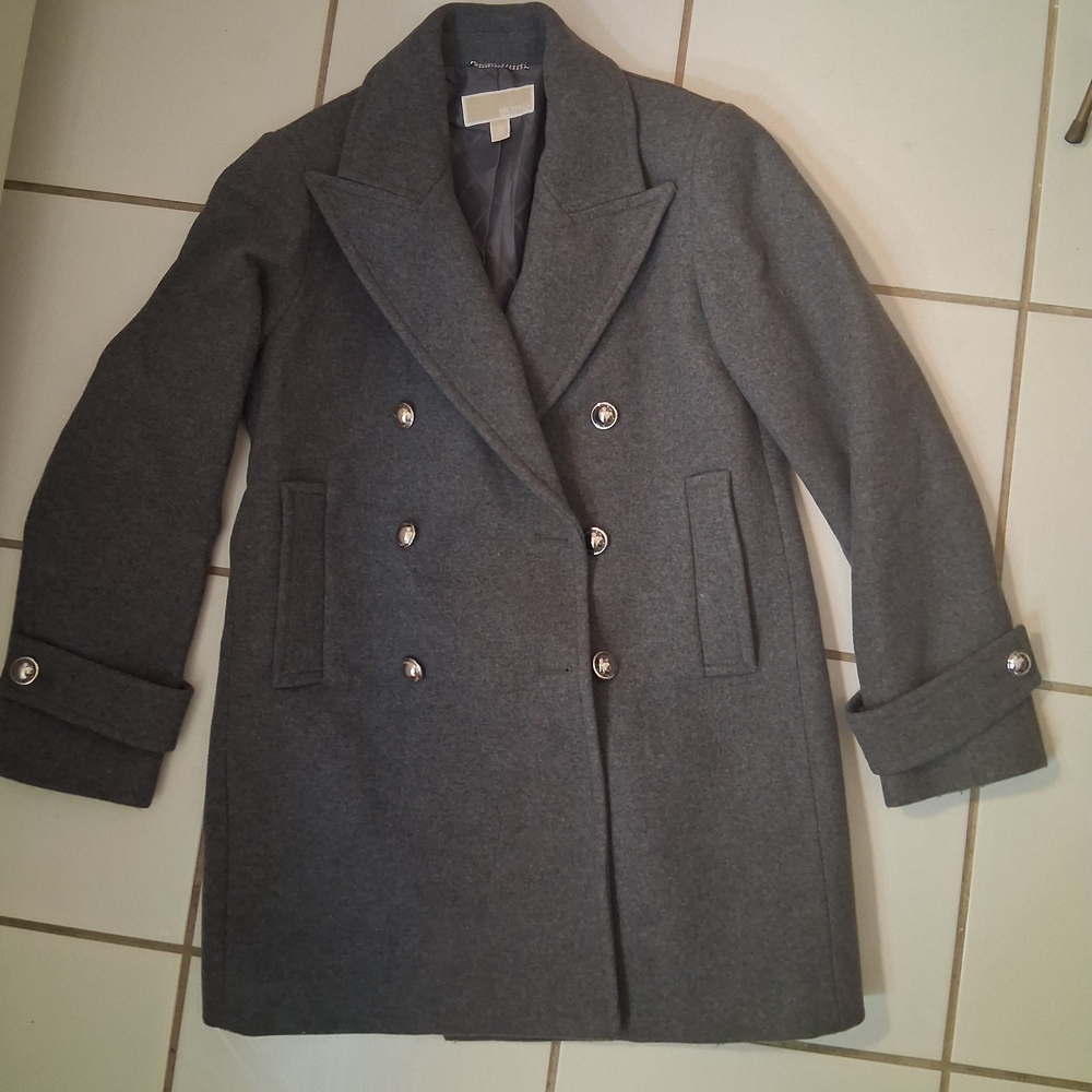 Michael Kors Charcoal Double-Breasted Blazer